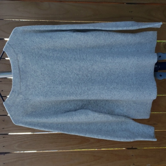 NWT ANN TAYLOR LOFT pullover sweater heather grey (M) - Picture 4 of 5